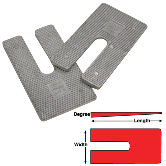 SPC Performance AL SHIMS 3X6 X 2 deg.(6)