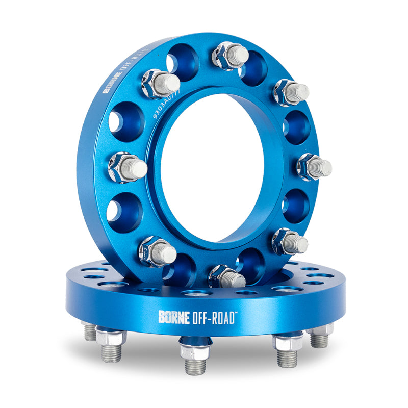 Mishimoto Borne Off-Road Wheel Spacers 8x180 124.1 25 M14 Blue