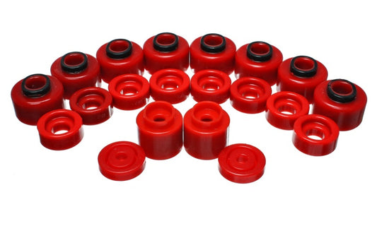 Energy Suspension Body Mount Set - Red