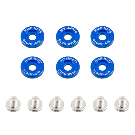 Mishimoto Small Fender Washer Kit (6pcs) - Blue