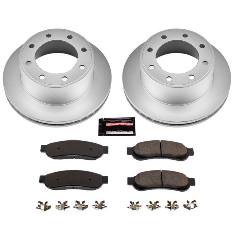 Power Stop 07-10 Ford F-250 Super Duty Rear Z17 Evolution Geomet Coated Brake Kit