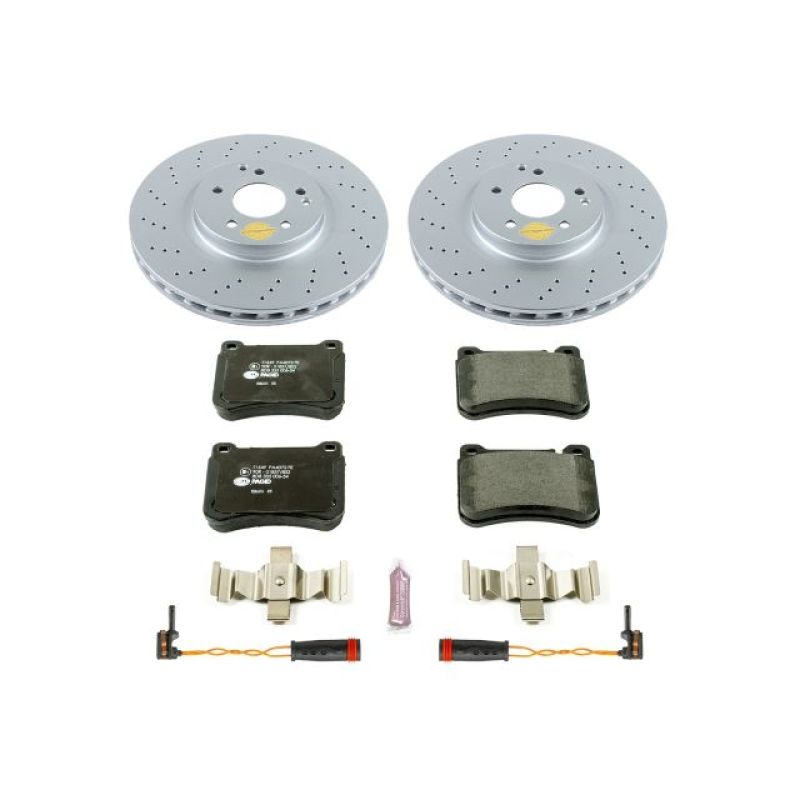 Power Stop 05-07 Mercedes-Benz C230 Front Euro-Stop Brake Kit