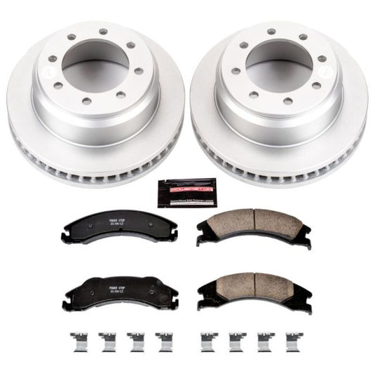 Power Stop 08-14 Ford E-150 Rear Z17 Evolution Geomet Coated Brake Kit