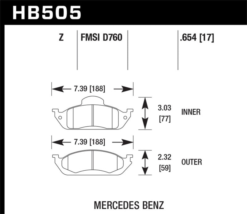 Hawk Performance Ceramic Street Brake Pads