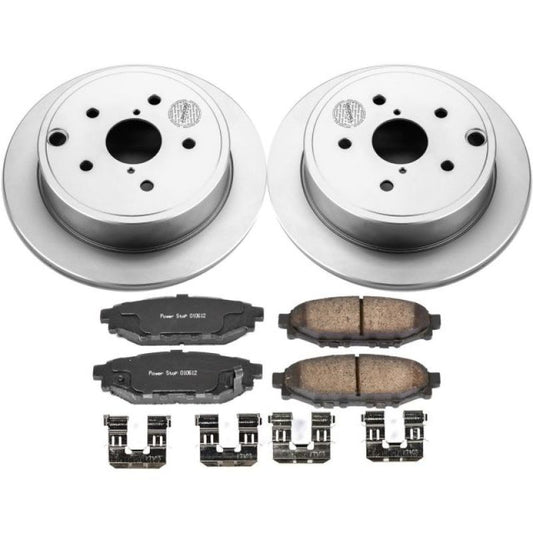 Power Stop 15-19 Subaru WRX Rear Z17 Evolution Geomet Coated Brake Kit