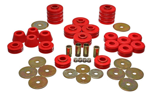 Energy Suspension 73-95 K5 Blazer Red Body(cab) Mount Set