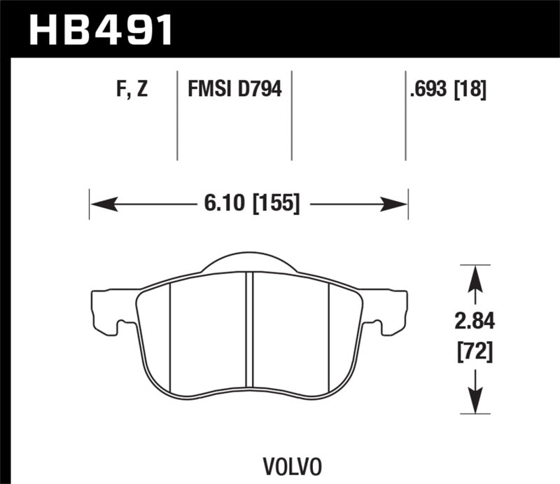 Hawk Performance Ceramic Street Brake Pads