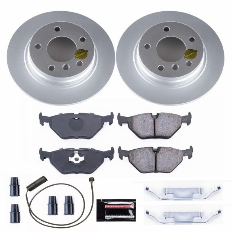 Power Stop 92-98 BMW 318i Rear Z23 Evolution Sport Coated Brake Kit