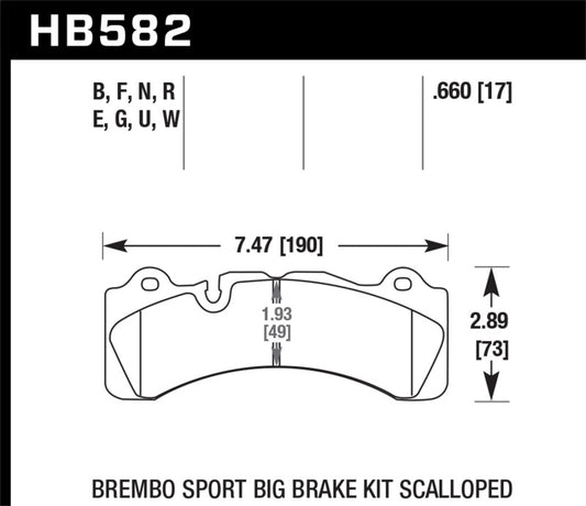 Hawk Brembo Scalloped Caliper DTC-30 Race Pads