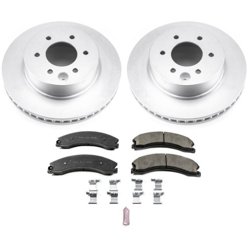 Power Stop 16-18 Nissan Titan XD Front Z17 Evolution Geomet Coated Brake Kit