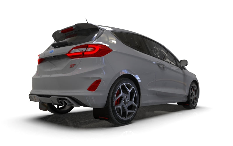 Rally Armor 18-22 Ford Fiesta ST MK8 Black UR Mud Flap w/ Dark Grey Logo