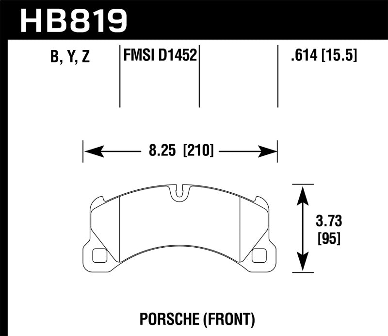 Hawk 11-13 Porsche Cayenne LTS Street Front Brake Pads