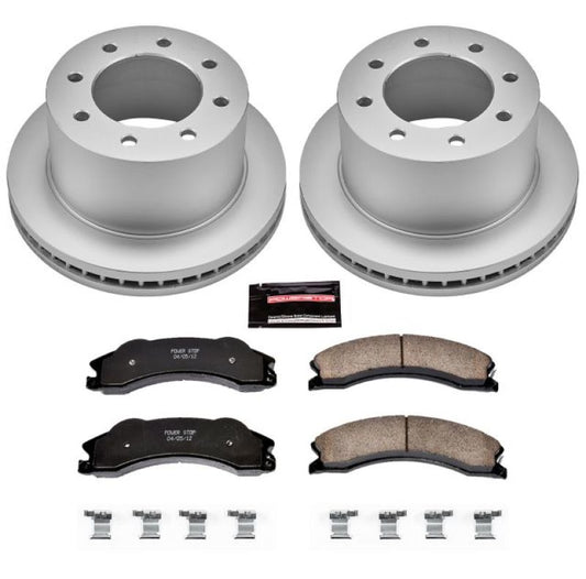 Power Stop 11-19 Chevrolet Silverado 3500 HD Rear Z17 Evolution Geomet Coated Brake Kit