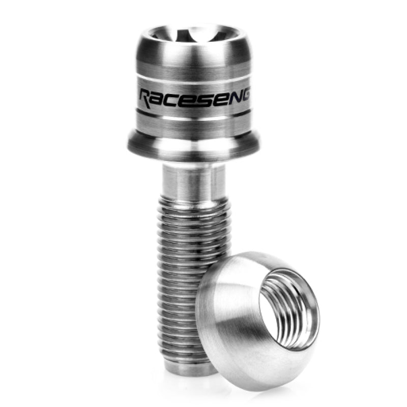 Raceseng TLR-1 Titanium Lug Bolt (Single) - M14x1.5mm / R14 Floating Seat - Brushed