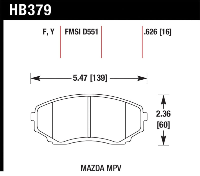 Hawk LTS Street Brake Pads