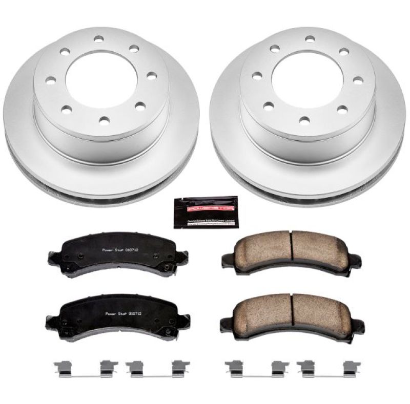 Power Stop 03-13 Chevrolet Express 3500 Rear Z17 Evolution Geomet Coated Brake Kit