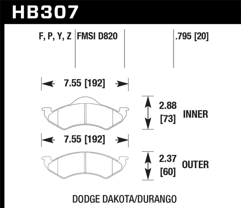 Hawk Super Duty Street Brake Pads