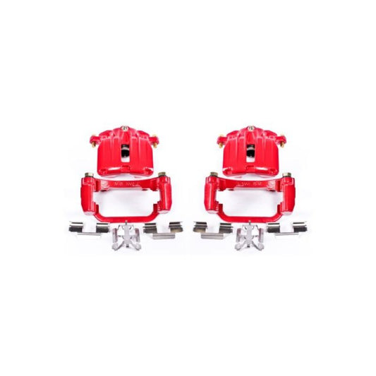 Power Stop 04-05 Cadillac DeVille Rear Red Calipers w/Brackets - Pair