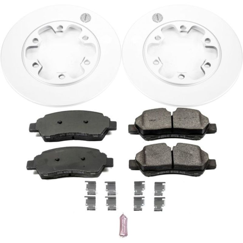 Power Stop 15-18 Ford Transit-350 HD Rear Z17 Evolution Geomet Coated Brake Kit