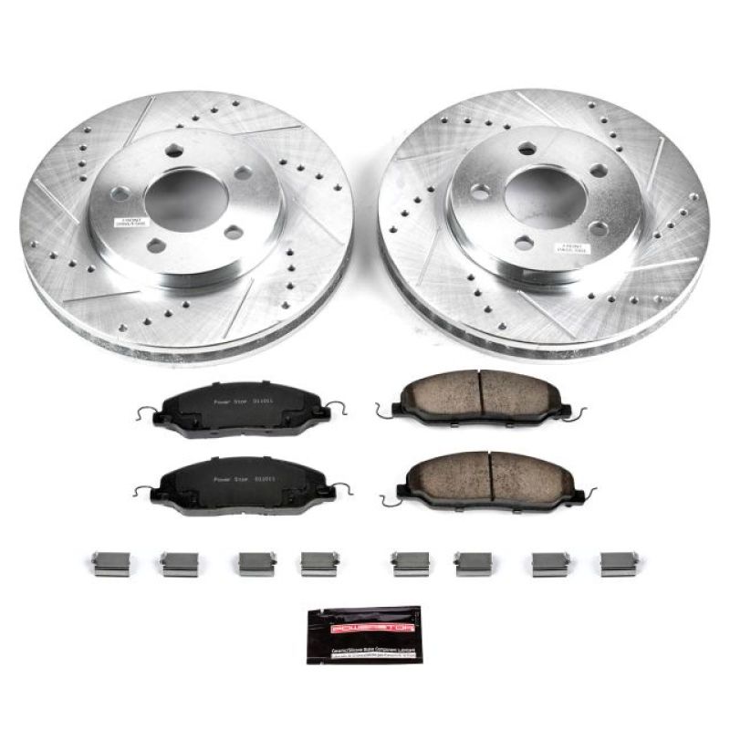 Power Stop 05-10 Ford Mustang Front Z23 Evolution Sport Brake Kit