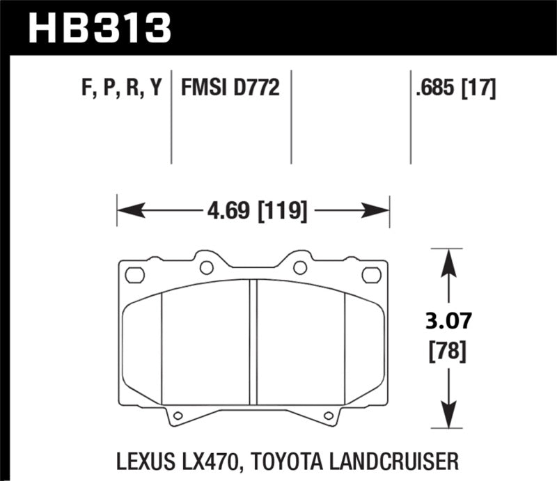 Hawk Super Duty Street Brake Pads