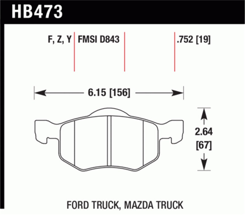 Hawk HPS Street Brake Pads