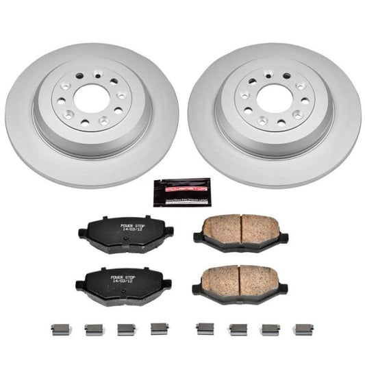 Power Stop 11-15 Ford Edge Rear Z17 Evolution Geomet Coated Brake Kit