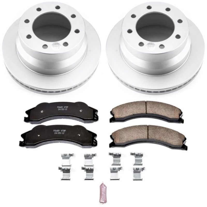 Power Stop 09-19 Chevrolet Express 3500 Rear Z17 Evolution Geomet Coated Brake Kit