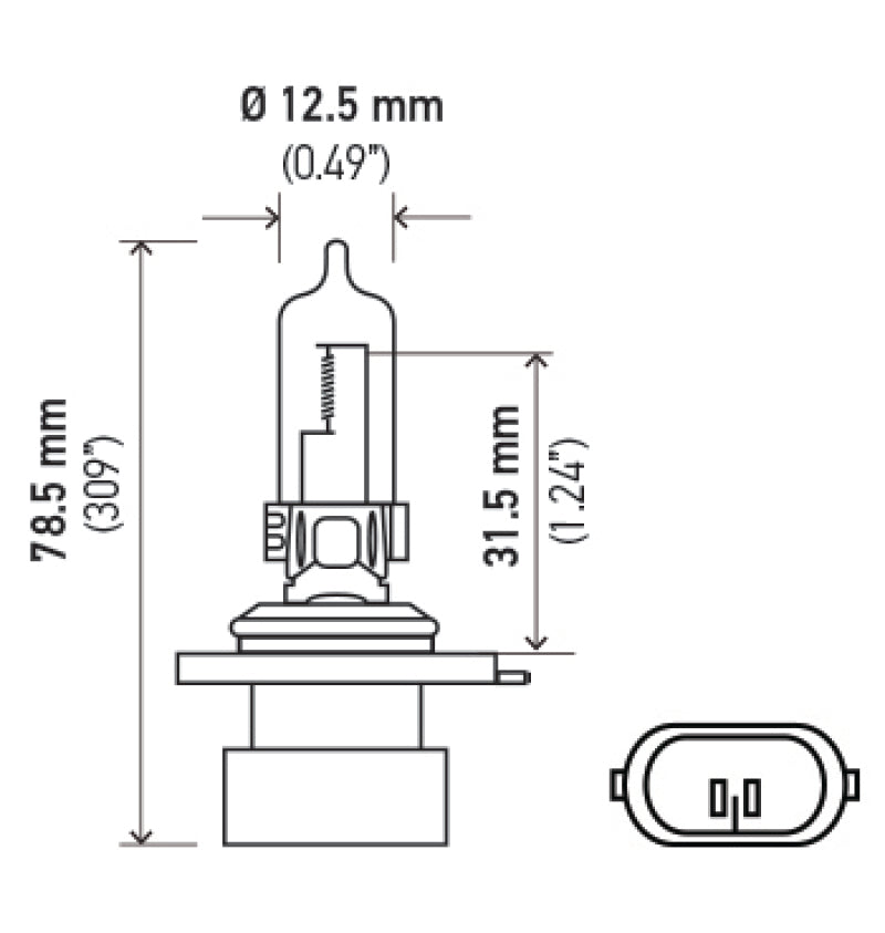 Hella 9005XS 12V 65W Xen White Bulb (Pair)