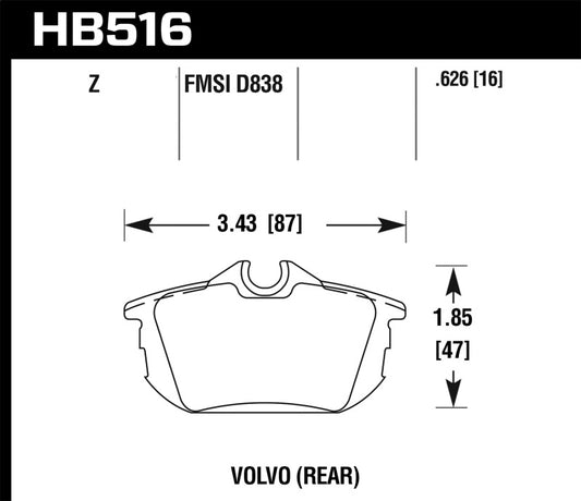 Hawk Performance Ceramic Street Brake Pads