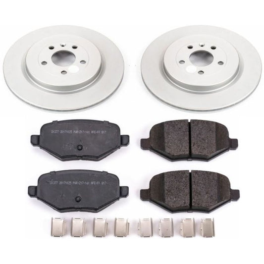 Power Stop 18-19 Ford Flex Rear Z17 Evolution Geomet Coated Brake Kit