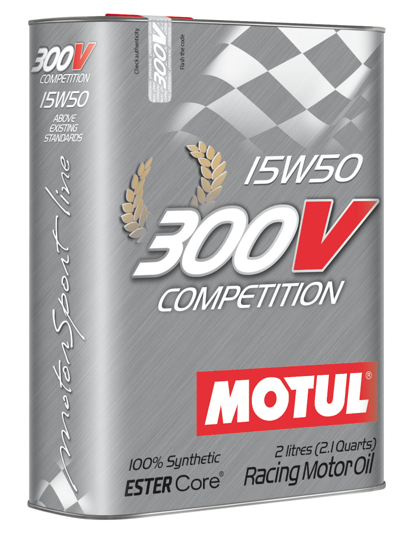 Motul 2L Synthetic-ester Racing Oil 300V COMPETITION 15W50