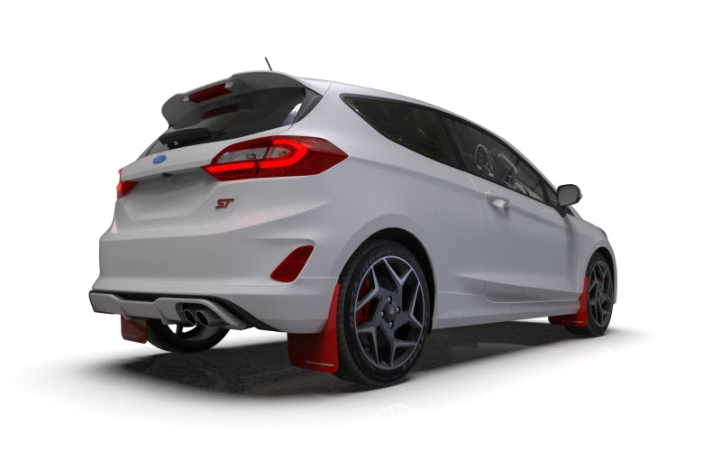 Rally Armor 18-22 Ford Fiesta ST MK8 Red UR Mud Flap w/ Black Logo