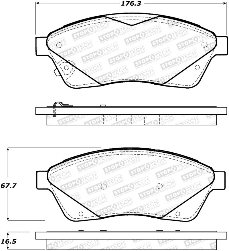 StopTech Street Brake Pads - Front