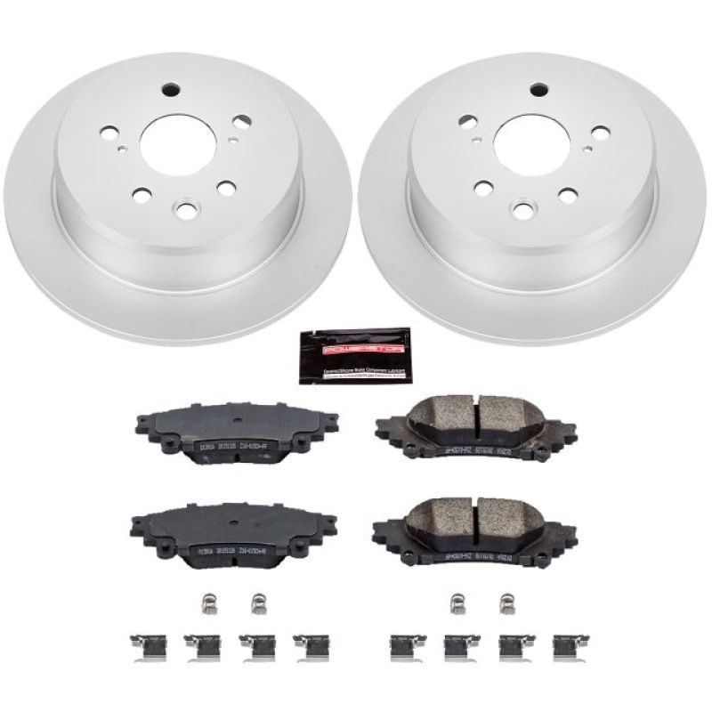 Power Stop 14-15 Lexus IS250 Rear Z17 Evolution Geomet Coated Brake Kit