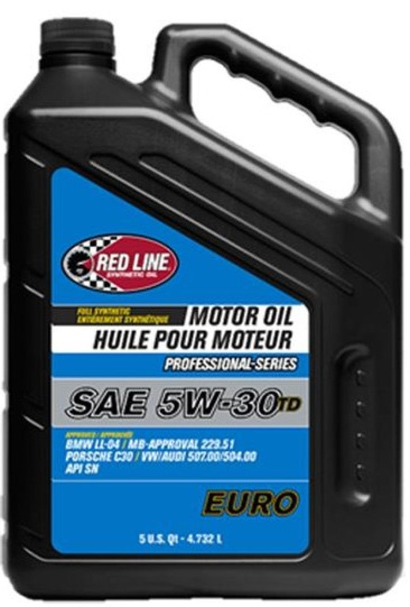 Red Line Professional Series Euro 5W30 TD Motor Oil - 5 Quart