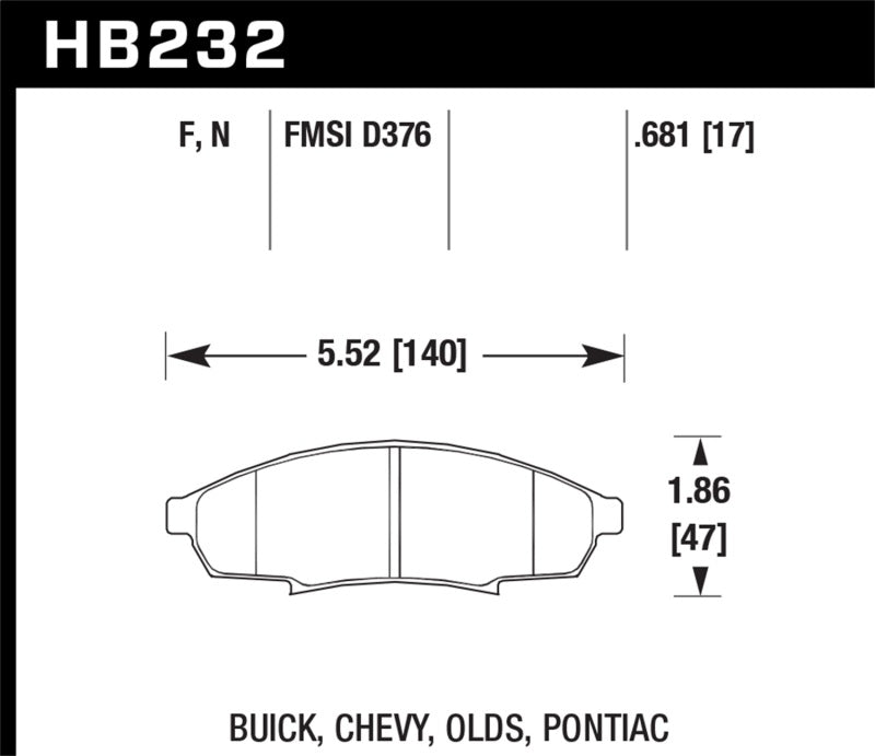 Hawk HPS Street Brake Pads