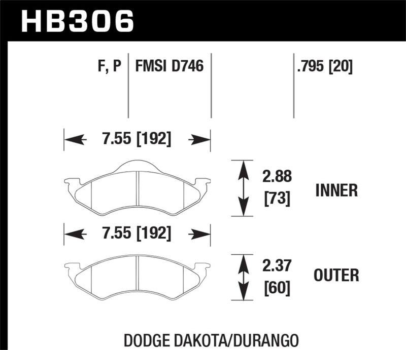 Hawk HPS Street Brake Pads