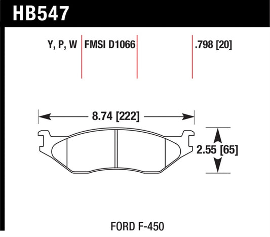 Hawk Ford Truck DTC-30 Front Race Pads