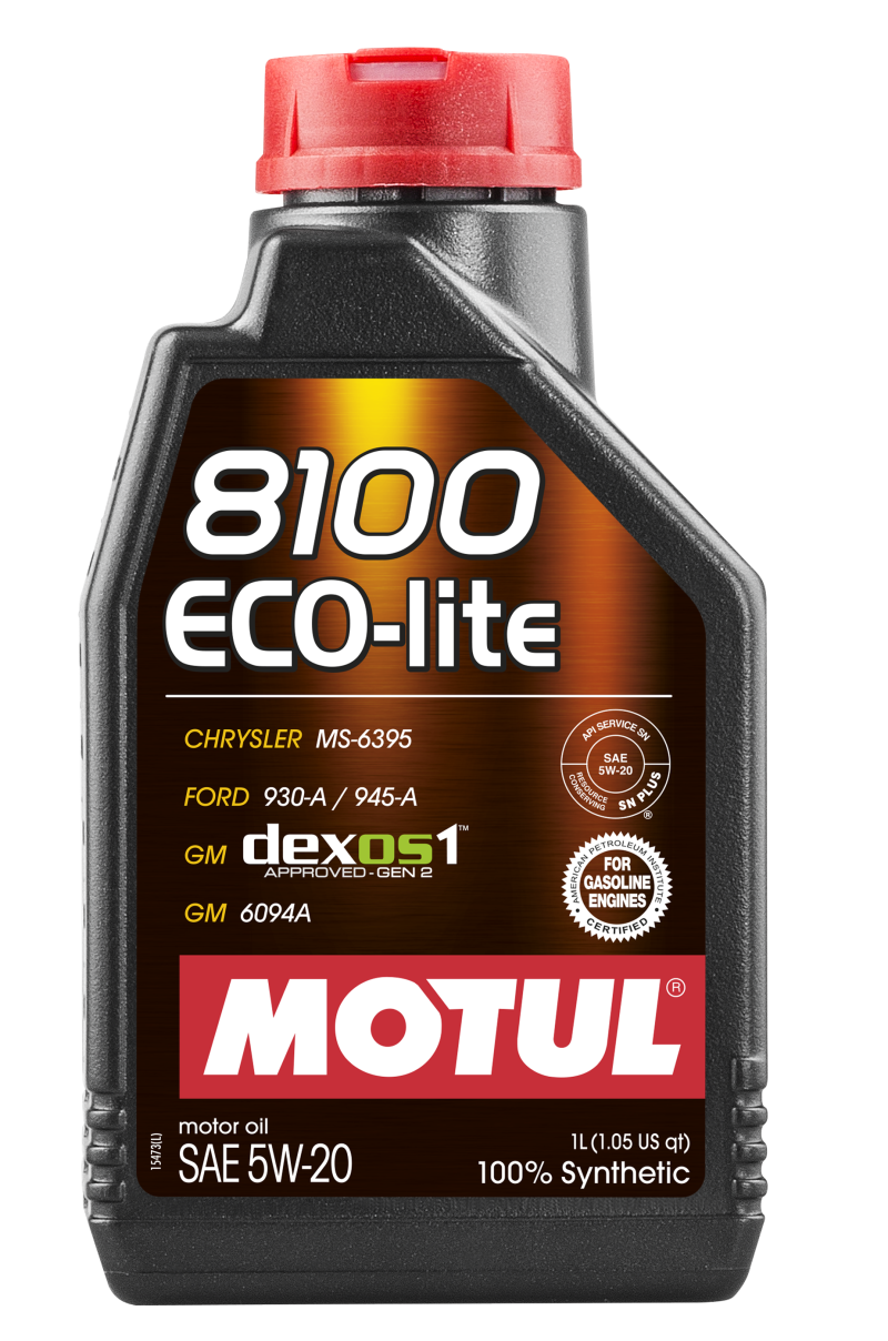 Motul 1L Synthetic Engine Oil 8100 5W20 ECO-LITE - Single