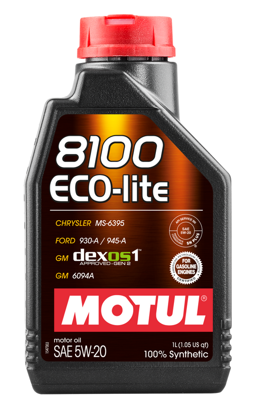 Motul 1L Synthetic Engine Oil 8100 5W20 ECO-LITE - Single