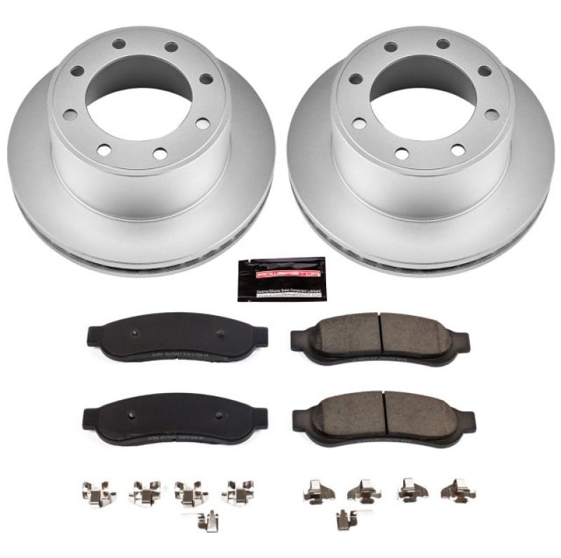 Power Stop 10-12 Ford F-250 Super Duty Rear Z17 Evolution Geomet Coated Brake Kit