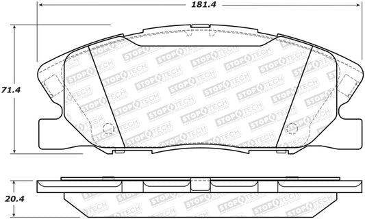 StopTech Street Brake Pads - Rear