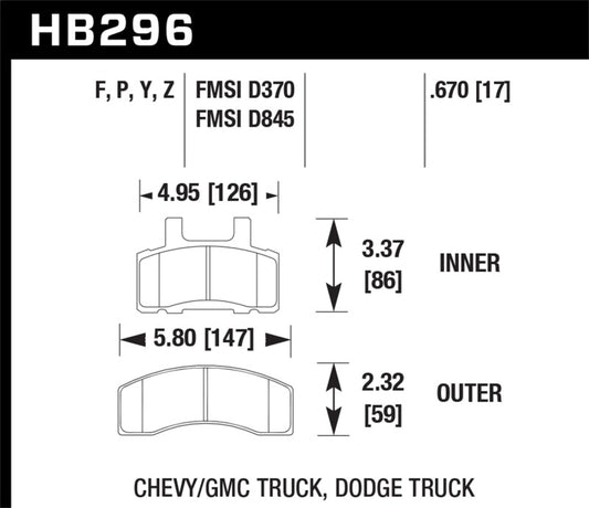 Hawk Performance Ceramic Street Brake Pads