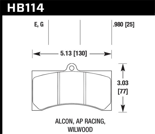 Hawk DTC-60 Motorsports Brake Pads