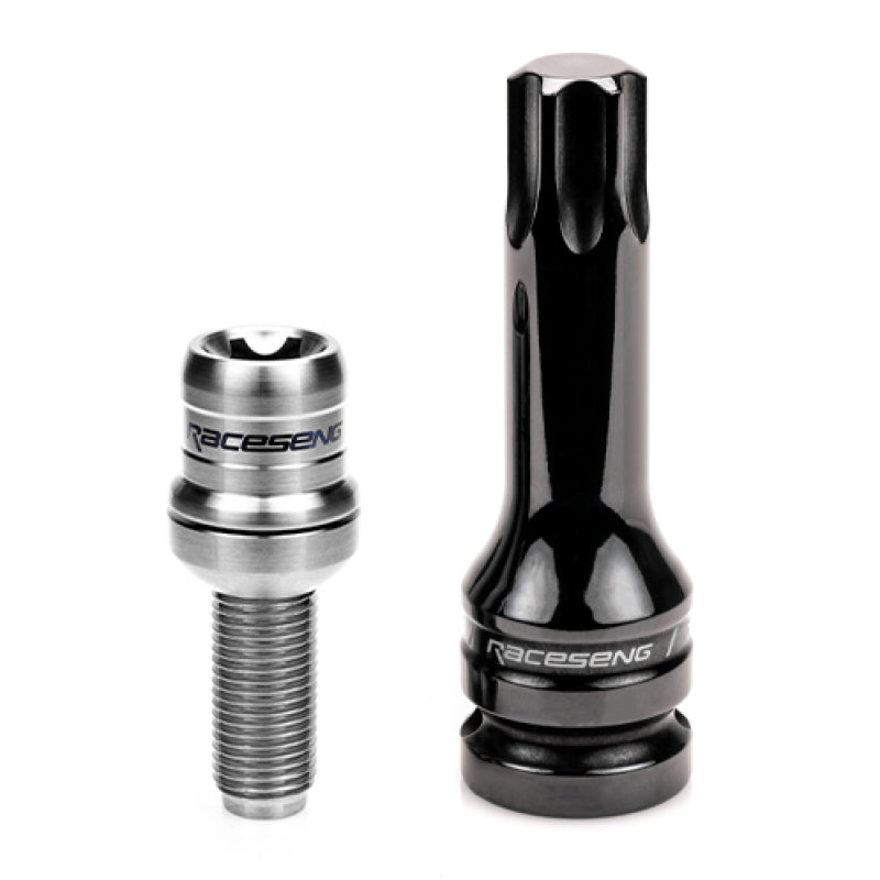 Raceseng TLR-1 Titanium Lug Bolt Set - M14x1.5mm / R13 Floating Seat - Brushed