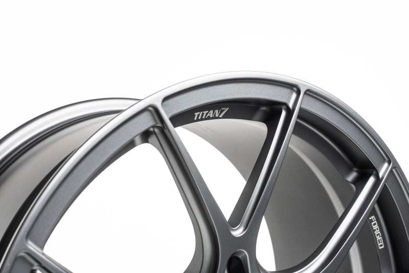 Titan 7 T-CS5 19x9.5 5x114.3 +35 Offset / 64.15 CB Satin Titanium Wheel