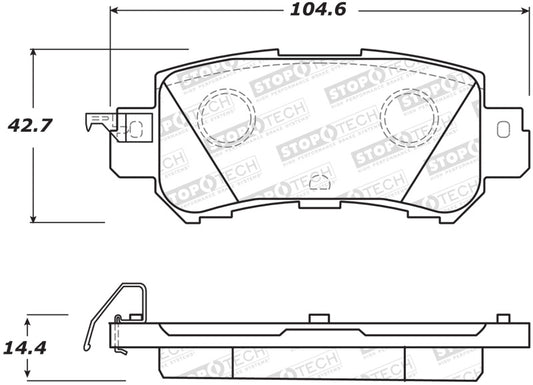 StopTech Street Brake Pads - Front