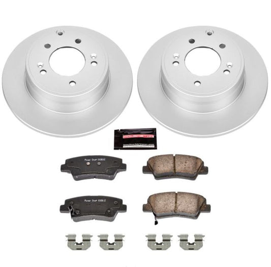 Power Stop 09-11 Hyundai Azera Rear Z17 Evolution Geomet Coated Brake Kit