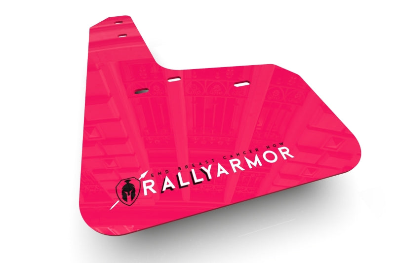 Rally Armor 17-21 Honda Civic Type R Pink Mud Flap BCE White Logo